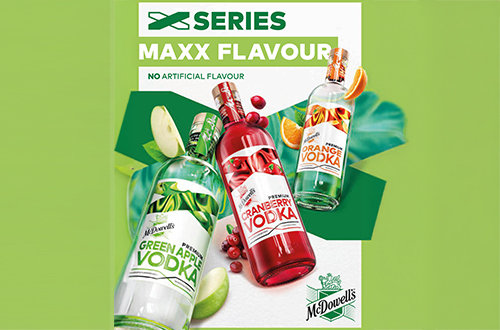 McDowell’s & Co. Unveils X Series Vodka with Natural Flavours