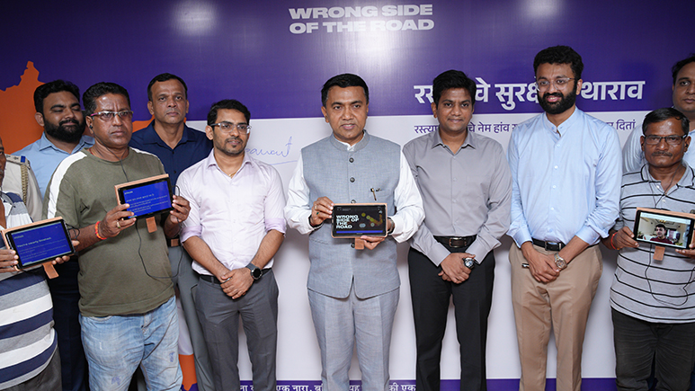 Diageo India Launches Driver Sensitisation Tab labs in Goa under its ‘Wrong Side of The Road’ initiative