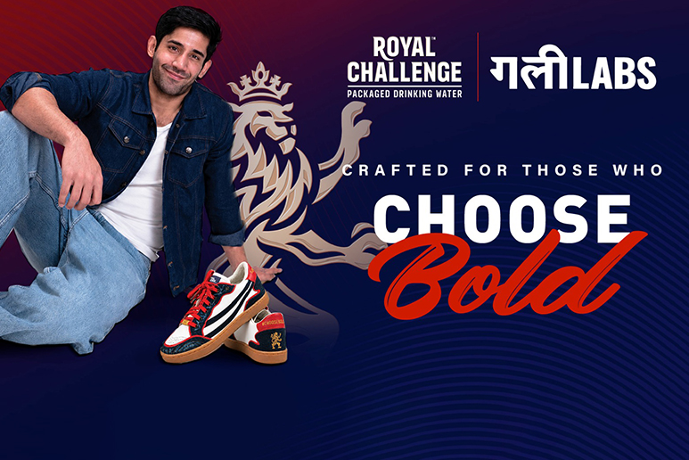 Royal Challenge Packaged Drinking Water unveils a limited-edition sneaker designed by Gully Labs for those who Choose Bold
